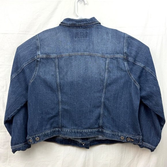 Torrid Denim Trucker Jacket Vintage Tencel Women +3 Medium Wash Blue - Picture 5 of 12